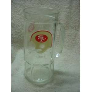  20 Oz San Francisco 49ers Glass Mug 