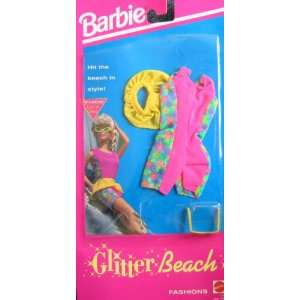    Barbie Glitter Beach Fashions   Easy To Dress (1990) Toys & Games