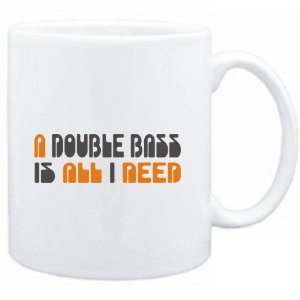 Mug White  A Double Bass is all I need  Instruments  