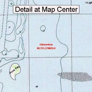 USGS Topographic Quadrangle Map   Gibsonton, Florida (Folded 