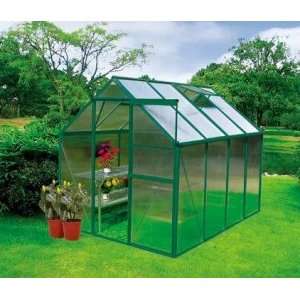    Earthcare Basic 6 x 8 Backyard Greenhouse Kit Patio, Lawn & Garden