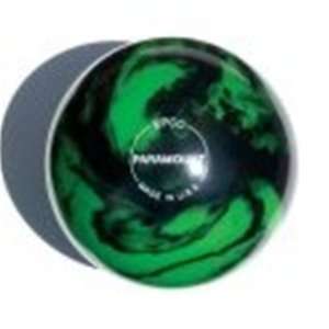  Glow Duckpin Bowling Ball Marbleized  Green/Black Sports 