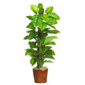  63 Large Leaf Philodendron Silk Plant (Real Touch): Patio 