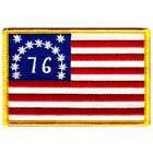 Iron On Patch AMERICAN FLAG   BENNINGTON 1776 version