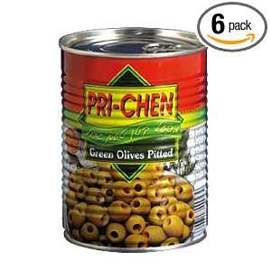 Oxygen Oxygen Pri Chen Pitted Green Olives, 560 Grams (Pack of 6 