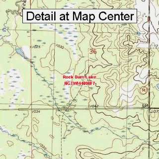   Map   Rock Dam Lake, Wisconsin (Folded/Waterproof)