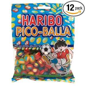 Haribo Gummi Candy Pico Balla, 5 ounces (Pack of12)  