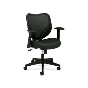  Basyx VL551VB10 Mesh Mid Back Management Chair   Black 