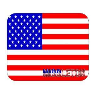    US Flag   Middleton, Wisconsin (WI) Mouse Pad 