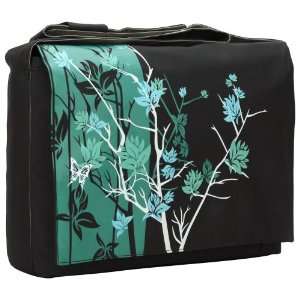  15.4 inch Midnight Green Sparse Floral Laptop Notebook 