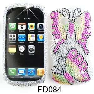   M350 CASE COVER CRYSTAL BUTTERFLIES WHITE Cell Phones & Accessories