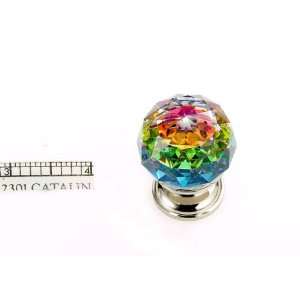 Jvj Hardware   30 Mm (1 3/16) Faceted Ball 31% Leaded Crystal Knob W 