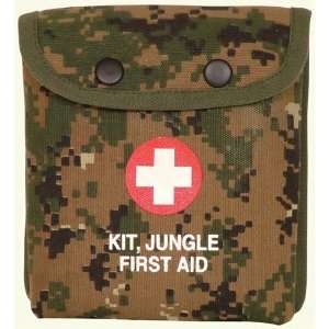   : Digital Woodland Camouflage Jungle First Aid Kit: Sports & Outdoors