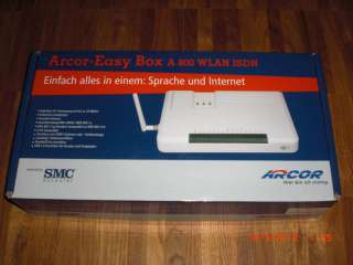 Arcor Easy Box A800 WLAN ISDN in Leipzig   Mitte  PC Zubehör 