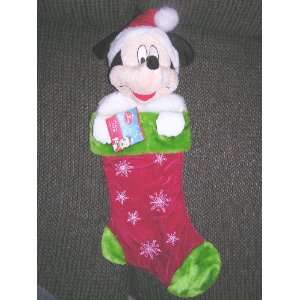 Disney 21 Plush Mickey Mouse Christmas Stocking