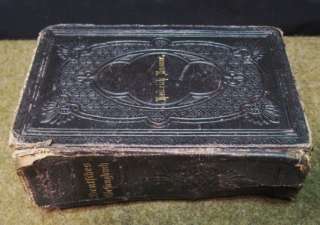   1884 MINIATURE BIBLE DEUTCHES GESANGBUCH~GERMAN HYMN~PRAYER BOOK~GOLD