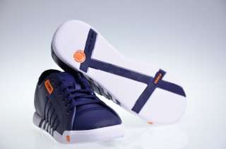 Swiss Moulton low Damen Schuhe blau weiß orange Neu  