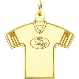   Gold NFL San Francisco 49Ers Football Jersey Charm