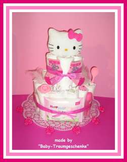 BABY TRAUM WINDELTORTE ♥♥ mit Hello Kitty Badeschwamm ♥♥ zu 