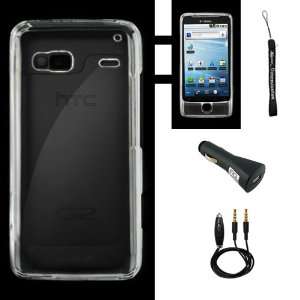  Clear Premium Rubberized Snap on Case Cover for HTC G2 