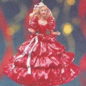 QXC4181 Happy Holidays Barbie 1st in series 1996 Hallmark Club Barbie