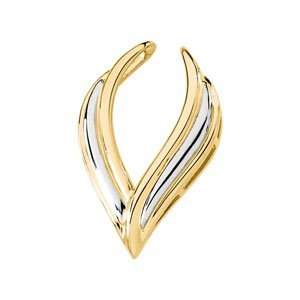  14K White Gold Pendant Enhancer Jewelry