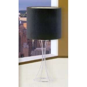 Pair Of Black Whisk Table Lamps