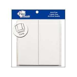  Paper Accents Card & Envelopes Gate Fold 6x 6 White 5pc 