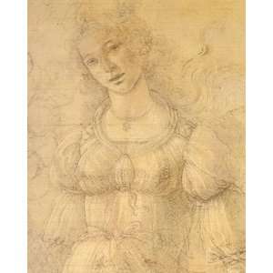  Sandro Botticelli   Drawing Of A Woman   Canvas