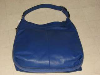 Coach F16535 Penelope Leather Shoulder Blue Bag For Women   NWT $358 