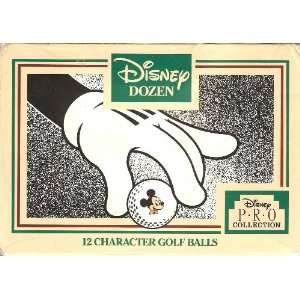  Disney PRO Collection   12 Disney Character Golf Balls (1 