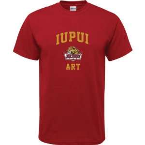   IUPUI Jaguars Cardinal Red Youth Art Arch T Shirt: Sports & Outdoors