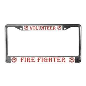  Volunteer Fire Fighters Rescue License Plate Frame by 