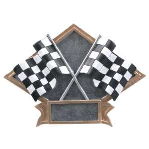 Trophy Paradise Racing Flags   Diamond Resin Plate 6 x 8 