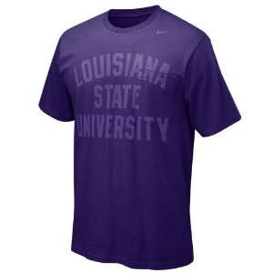    Nike LSU Tigers Purple Pocket Tissue T shirt
