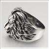 Cool 316L Stainless Steel Men`s Lion Ring 2G041  