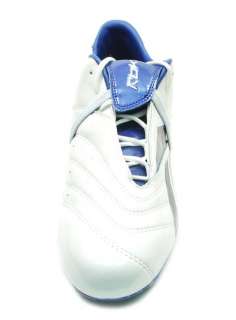   II Men Futbol Soccer Cleats Shoes 182553 White Royal Blue FG  