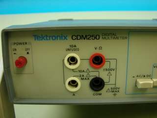 Tektronix CDM250 Benchtop Digital Multimeter LED Electronics Voltage 