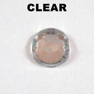 1000 Crystal Flat Back Acrylic Rhinestones Gems 1mm , 2mm , 3mm , 4mm 