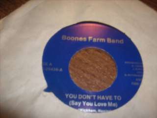 45RPM Boones Farm Band You Dont Have to say You Love M  