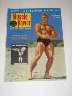 Muscle Power Magazine October 1953 Jack Delinger  