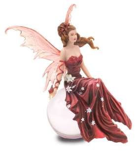 Crimson Lilly Bubble Fairy Figurine by Nene Thomas  