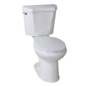 Glacier Bay 2 Piece High Efficiency Round Toilet in White N2428RB 