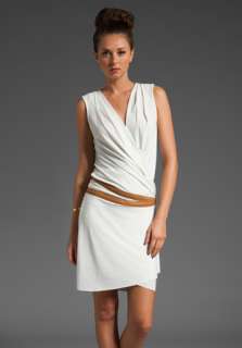   Dress w/ Leather Belt in Stone at Revolve Clothing   Free Shipping