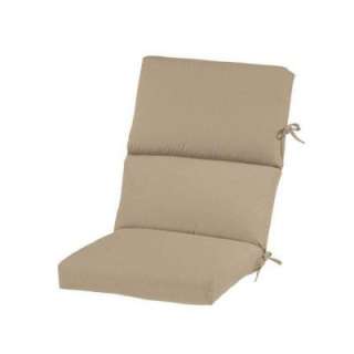   in. W Heather Beige Sunbrella Outdoor Cushion for High Back Recliner