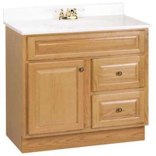   in. D x 33.5 in. H Vanity Cabinet Only in Oak HOA36D 