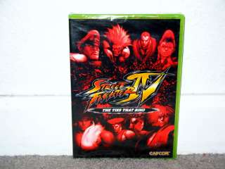 STREET FIGHTER IV THE TIES THAT BIND ANIMATED VIDEO   Xbox 360   NEW 