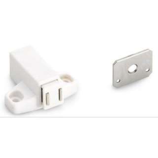 Amerock Magnetic Touch White Latch with Strike BP32301 W at The Home 