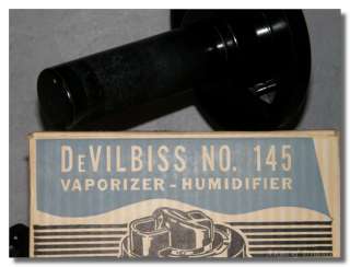 Vintage 1960s Devilbiss 145 Glass Medical Vaporizer  