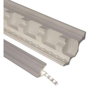   in. x 8 ft. Crown Moulding Kit with Light Tray Crown and Rope Light